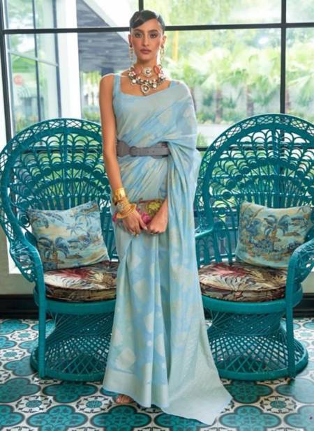 Sky Blue Colour RAJTEX KIZAAH LUCKNOWI Heavy Designer Wedding Wear Latest Saree Collection 271002